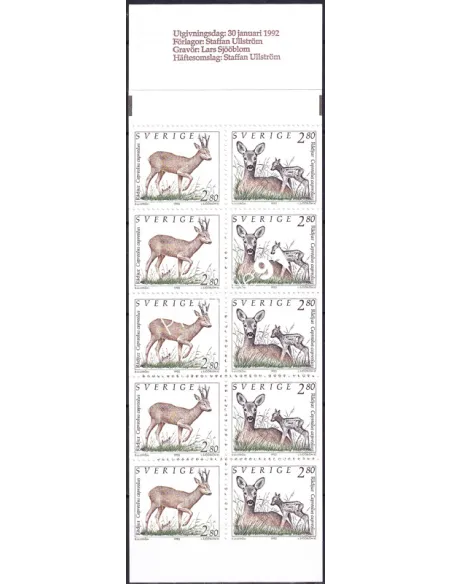 Suède, Carnet n° 1689, collection timbres Europe