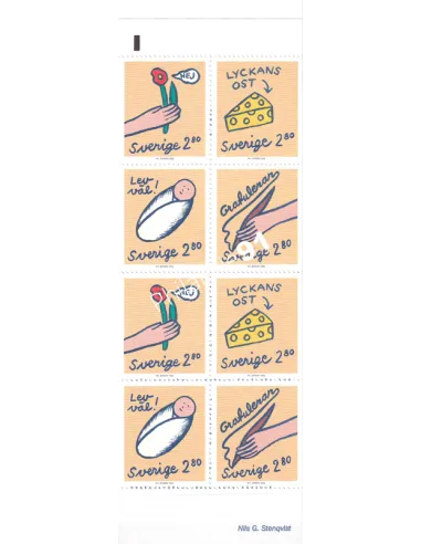 Suède, Carnet n° 1708, collection timbres Europe