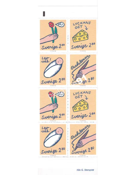 Suède, Carnet n° 1708, collection timbres Europe