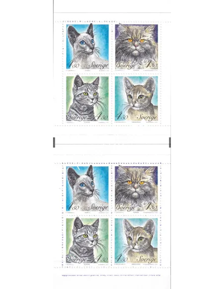 Suède, Carnet n° 1800, collection timbres Europe