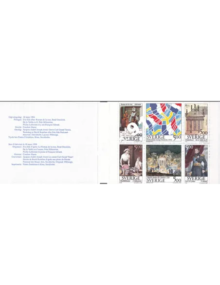 Suède, Carnet n° 1794, collection timbres Europe