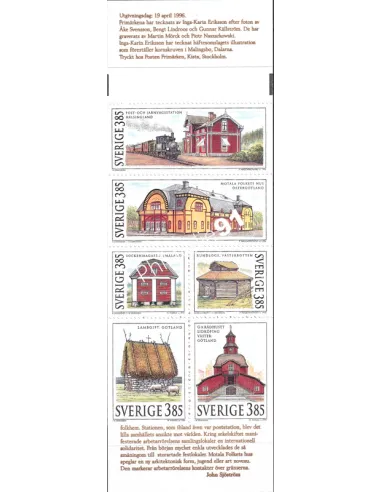 Suède, Carnet n° 1919, collection timbres Europe