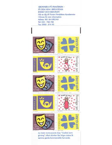 Suède, Carnet n° 1933, collection timbres Europe