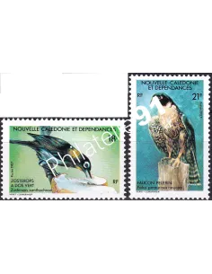 NOUVELLE CALEDONIE, n° 542 à 543, oiseaux, collection timbres Dom-Tom
