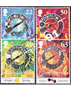 ILE DE MAN - n°  850 à 853 ** - Conservation de la langue de Man