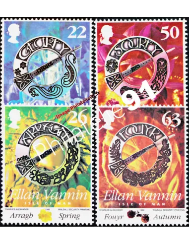 ILE DE MAN - n°  850 à 853 ** - Conservation de la langue de Man