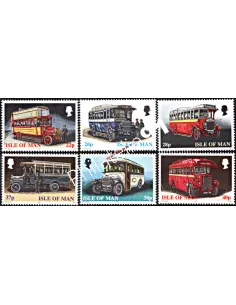 Timbres d'ILE DE MAN n° 860 à 865 - Autobus