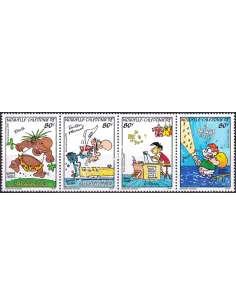 Nouvelle-Calédonie, PA n° 295A, en Bande, Timbres Dom Tom