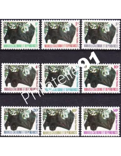 Nouvelle-Calédonie, Taxe n° 49 à 57, Timbres Dom Tom