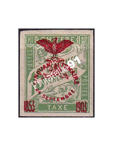 Nouvelle Calédonie, Timbre-taxe n° 10 charnière, Timbres Colonies françaises