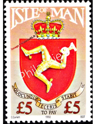 ILE DE MAN - Timbres-Taxe n°   33 ** - Armoiries