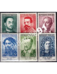 Timbres de France n° 1166 à 1171 - Célébrité
