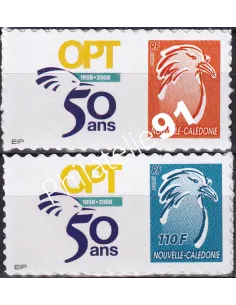 Nouvelle-Calédonie, n° 1051 à 1052, Timbres perso, timbres Dom-Tom