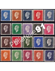 Timbres neufs** de France n° 682 à 701 - Série de Londres
