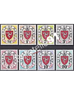 ILE DE MAN - Timbres-Taxe n°   9 à 16 - Thématique Armoiries
