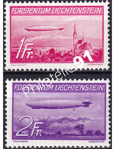 LIECHTENSTEIN, PA n° 15 à 16 charnière, Collection timbres Europe