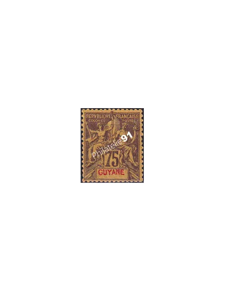 Guyane, n° 41 charnière, collection timbres Colonies françaises