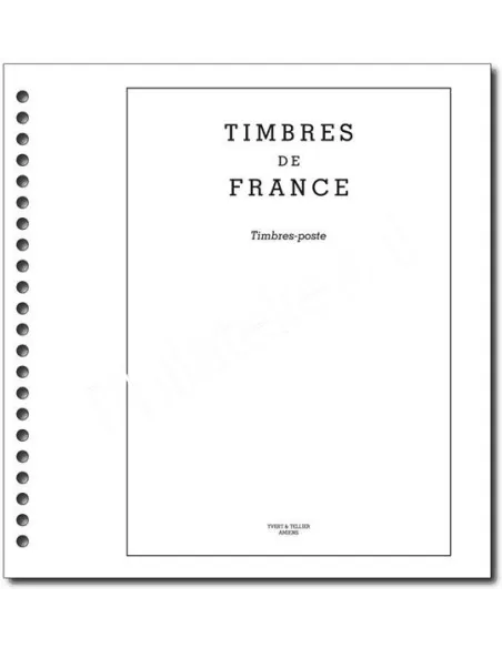 Page titre SC timbres de France, Yvert et Tellier