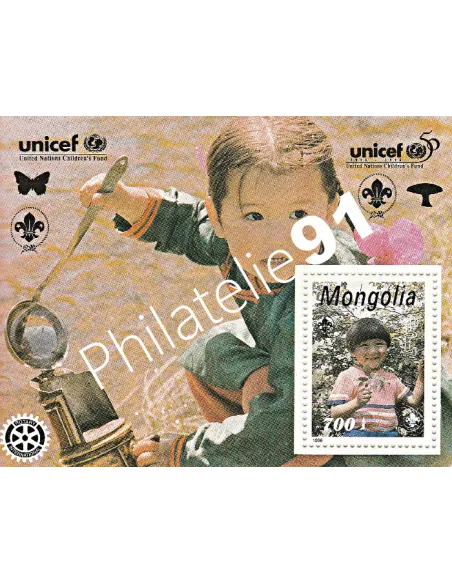 MONGOLIE - Bloc-Feuillet n° 232 - Collection timbre Asie