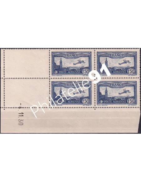 Coin daté sur Timbre PA n° 6, Collection timbres France