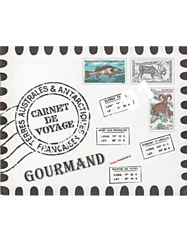 TAAF -  n° 372 à 383 - "Carnet de voyage gourmand"