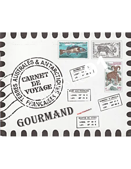 TAAF -  n° 372 à 383 - "Carnet de voyage gourmand"