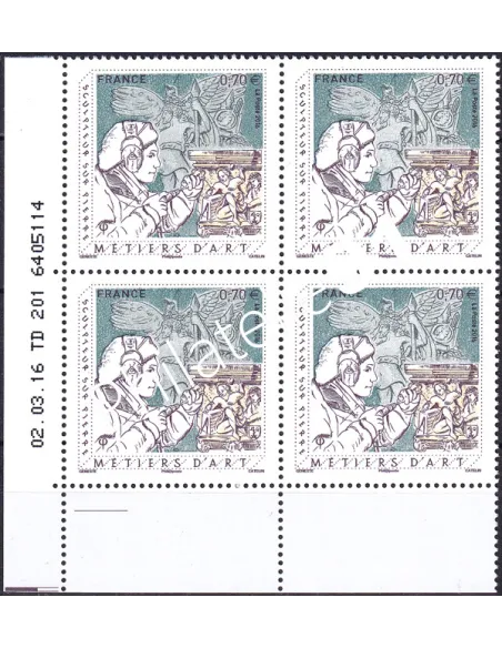 Coin daté sur Timbre n° 5040 (2016), Collection timbres France