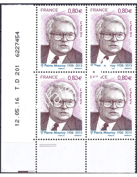 Coin daté sur Timbre n° 5073 (2016), Collection timbres France