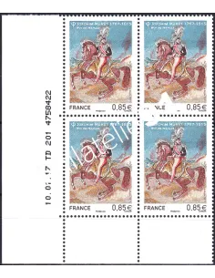 Coin daté sur Timbre n° 5157 (2017), Collection timbres France