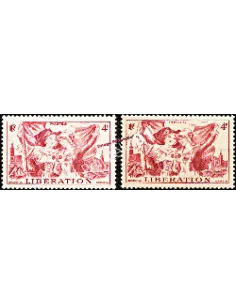 Timbre de France n° 739 ** - libération Alsace-Lorraine - Variété de papier