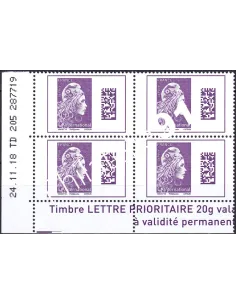 Coin daté sur Timbre n° 5291 (2018), Collection timbres France