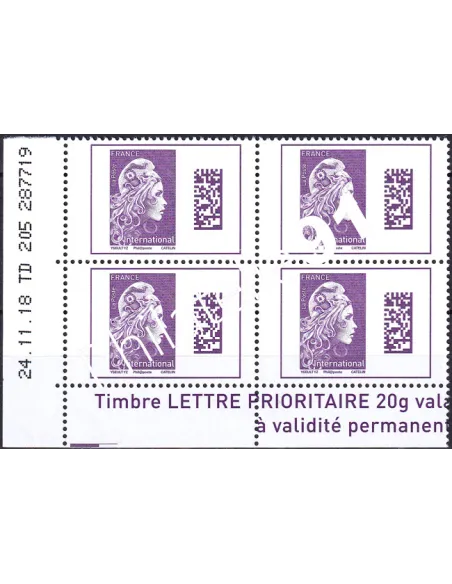 Coin daté sur Timbre n° 5291 (2018), Collection timbres France