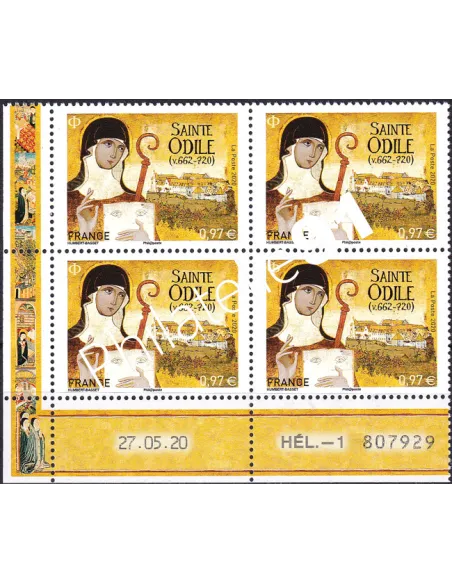 Coin daté sur Timbre n° 5410 (2020), Collection timbres France