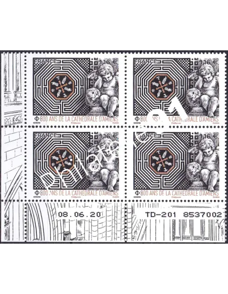 Coin daté sur Timbre n° 5414 (2020), Collection timbres France