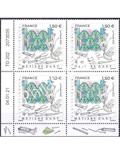 Coin daté sur Timbre n° 5471 (2021), Collection timbres France