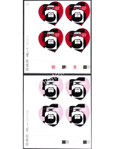 Coin daté sur Timbres adhésifs n° 1954 à 1955 (2021), timbres France