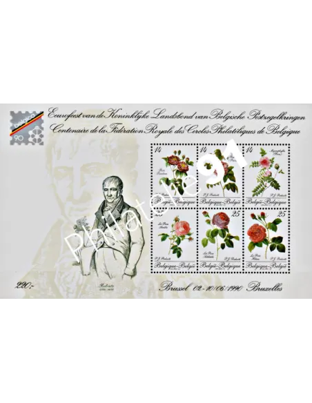 BELGIQUE - BF n°  67 - Belgica 90 - Roses de Redouté