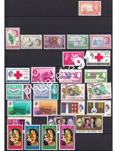 BRUNEI, BURUNDI, CAYMANS, Lot de timbres neufs, timbres tous pays