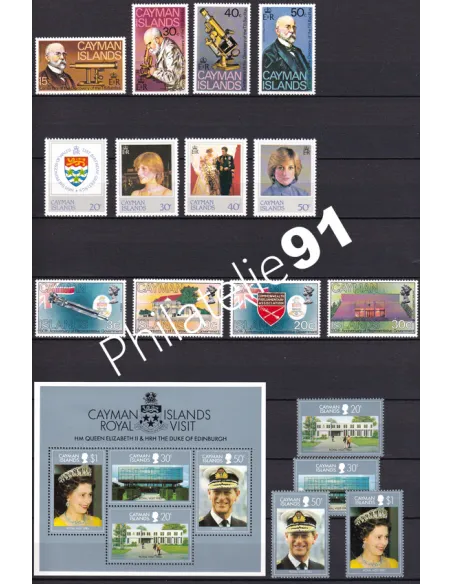 BRUNEI, BURUNDI, CAYMANS, Lot de timbres neufs, timbres tous pays