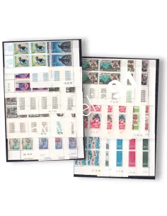 MONACO, Lot de 25 coins datés neufs de 1970 et 1971, Timbres Monaco