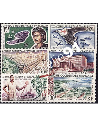 A.O.F. -  PA n° 22 à 27 - Centenaire de Dakar