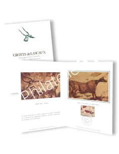 Encart avec oblitération 1er Jour, Lascaux, Timbres thématiques