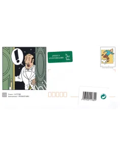 Prêt à poster avec carte anniversaire, Tintin, Timbres thématiques