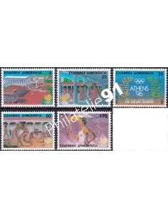 Grèce, n° 1669A à 1673A, collection timbres Europe