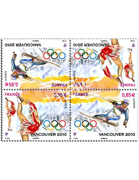 Timbre n° 4436 et 4437 - 2 X P4436 - double diptyque tête-bêche