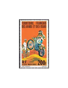 AFARS ET ISSAS, n° 440, moto-cross, timbres des colonies