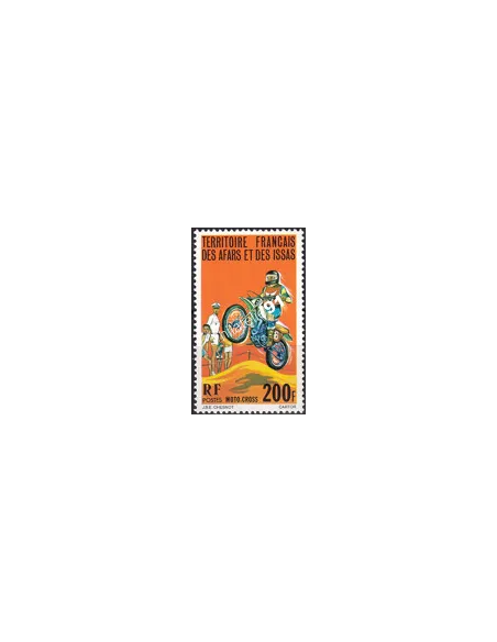 AFARS ET ISSAS, n° 440, moto-cross, timbres des colonies
