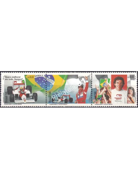 Brésil, n° 2213A, Triptyque, timbres Amériques