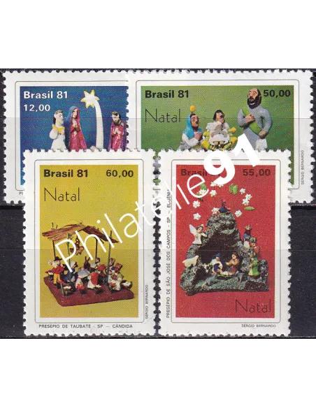 Brésil, n° 1505 à 1508, Collection timbres Amériques