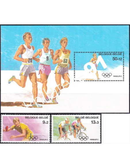 Belgique, n° 2285 à 2286 et BF n° 64, collection timbres Europe